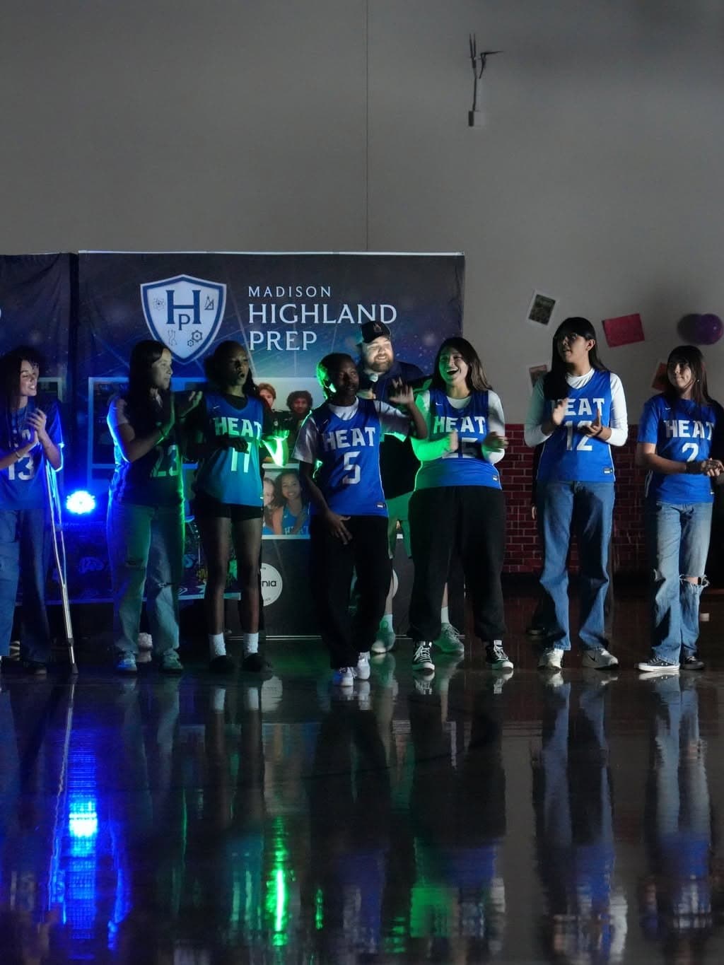 Madison Highland Prep students at a campus food truck event