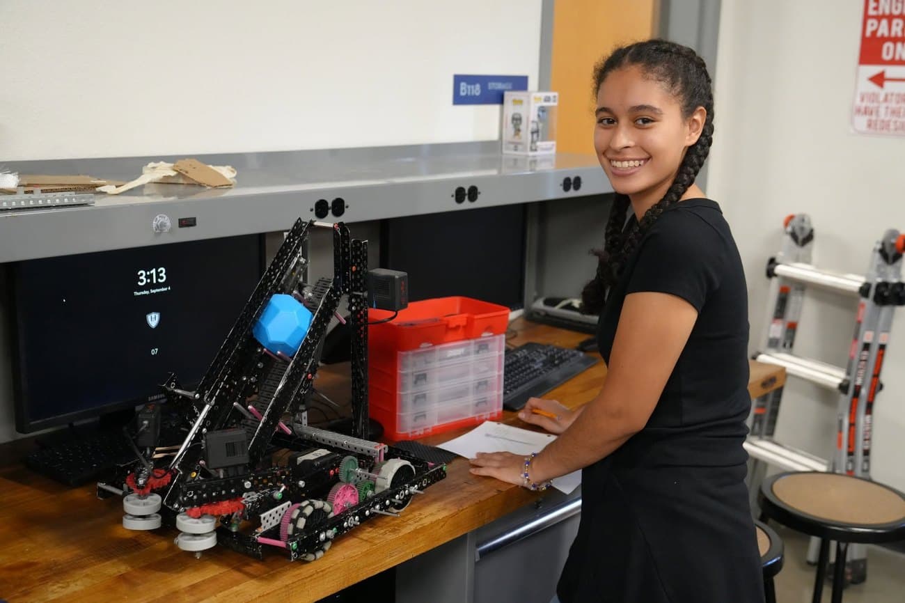 Madison Highland Prep summer camp students with their robotics and drone projects